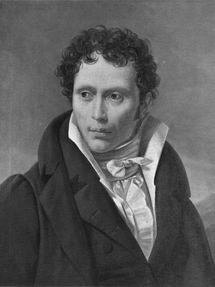 约1815年 Ludwig Sigismund Ruhl 绘制的叔本华肖像画，为历史画像，不作为已证实容貌的写照